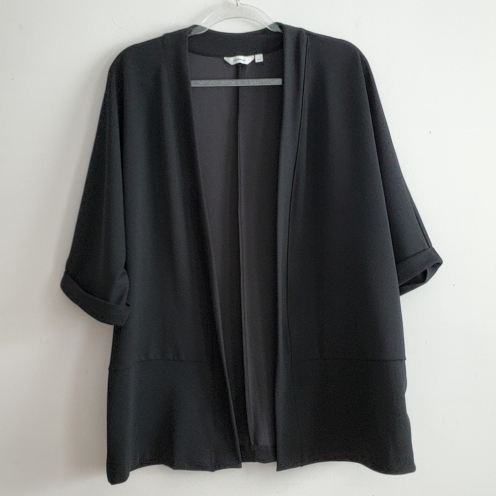 Black Open Fron Blazer Size Medium